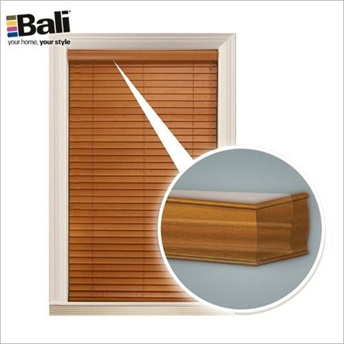 The Bali Faux Wood comes standard with a 2.5" valance to add a finishing look to the product and room.