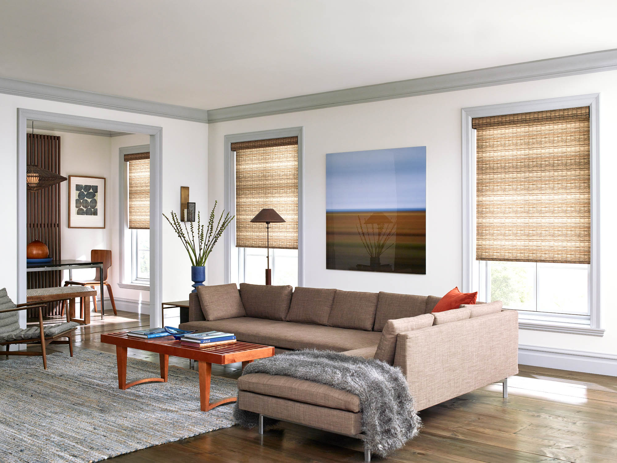 SouthSeas Faux Woven Roller Shades | Blinds.com