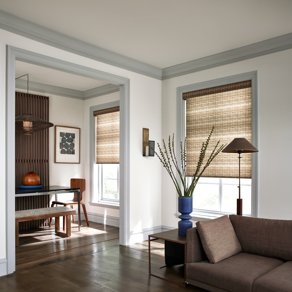 Woven roller store shades