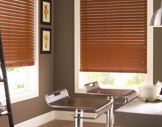 wood faux blinds blind mount inside recessed fully