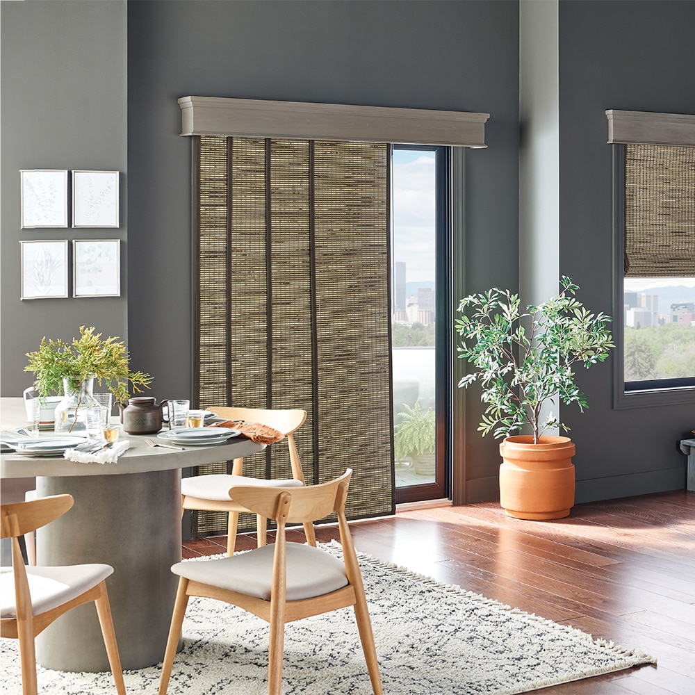 Woven Wood Sliding Panels