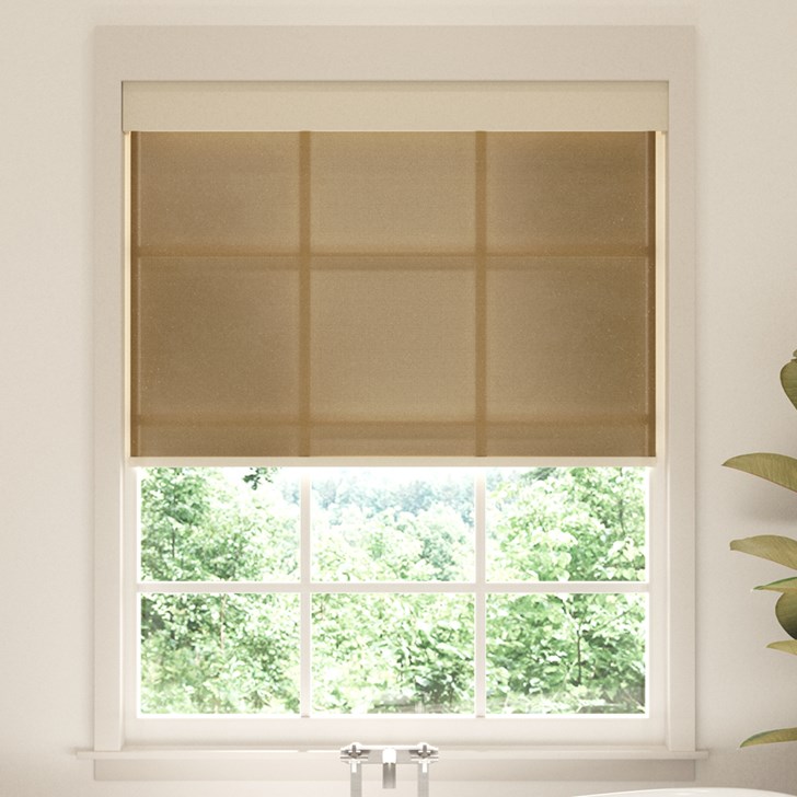 Color: Woodland 3% Olive; Fascia: Off White; Bottom Rail: Square Hembar