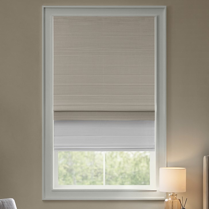 Color: Hana Cotton D07-02; Lift: Cordless; Light Control: Movable Blackout Liner; Headrail: No Valance
